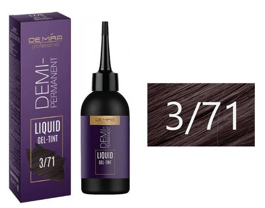 3/71 Деміперманентний рідкий гель-тінт "DeMira Professional" Colored liquid pigment, 120 мл, фото 1
