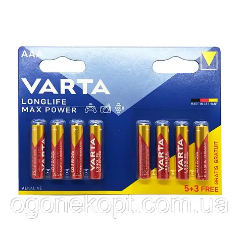 VARTA AAA LR3 Max Power 8блист, фото 1