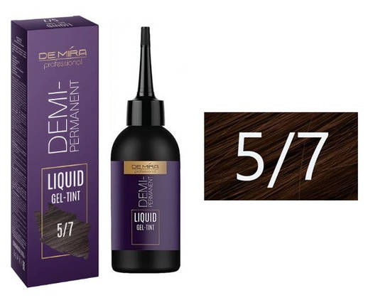 5/7 Деміперманентний рідкий гель-тінт "DeMira Professional" Colored liquid pigment, 120 мл, фото 1