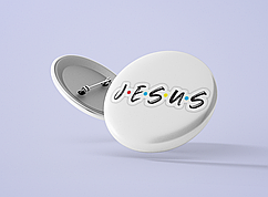 Значок металевий Jesus №16