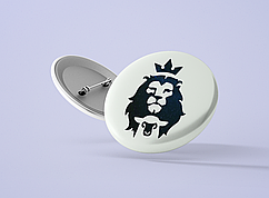 Значок металевий Лев №21
