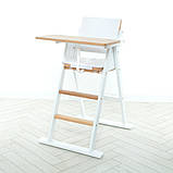 Стільчик дерев'яний трансформер для годування Step up білий 01-01, фото 2