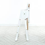 Стільчик дерев'яний трансформер для годування Step up білий 01-01, фото 4