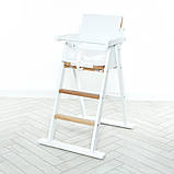 Стільчик дерев'яний трансформер для годування Step up білий 01-01, фото 3
