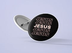 Значок металевий Jesus №24