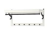 HEMNES Полка для шляп, белая, 85 см, 602.437.98