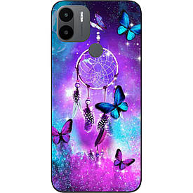 Чохол силіконовий для Xiaomi Redmi A1 Plus з картинкою Метелики та оберег