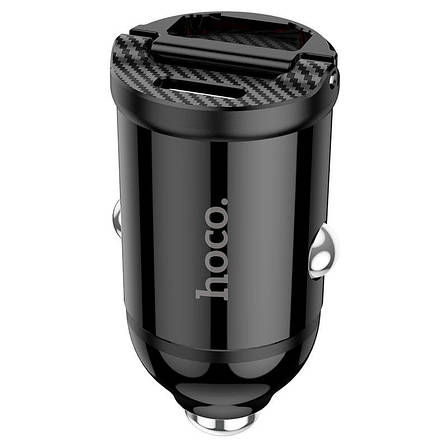 Автомобільний зарядний пристрій в прикурювач Hoco NZ2 Link USB + Type-C 30 W Чорний (B35512), фото 1