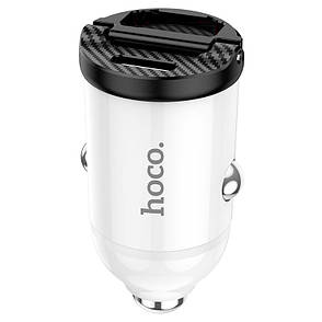 Автомобільний зарядний пристрій в прикурювач Hoco NZ2 Link USB + Type-C 30 W Білий/ Чорний (W35512), фото 1