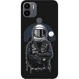 Чохол силіконовий для Xiaomi Redmi A1 Plus з картинкою Космонавт і місяць