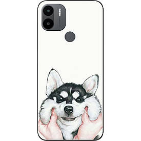 Бампер силіконовий для Xiaomi Redmi A1 Plus з малюнком Хаскі