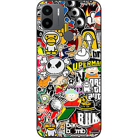 Бампер силіконовий для Xiaomi Redmi A1 Plus з малюнком Креатив