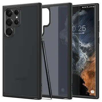 Чохол Spigen для Samsung Galaxy S22 Ultra - Ultra Hybrid, Frost Black (ACS03920)