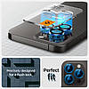 Захисне скло Spigen для камери iPhone 16/15/14 Pro & Pro Max - EZ FIT Optik Pro (2шт), Black (AGL05205), фото 8