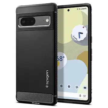 Чохол Spigen для Google Pixel 7 - Rugged Armor, Matte Black (ACS04698)