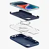 Чохол Spigen для iPhone 14 - Silicone Fit MAG, Navy Blue (ACS05068), фото 2