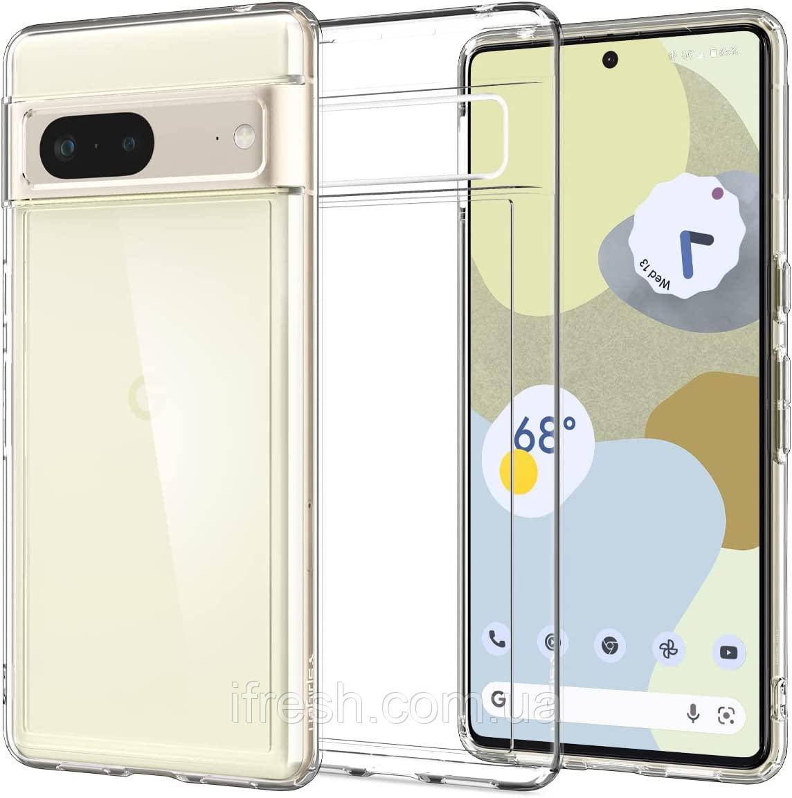 Чохол Spigen для Google Pixel 7 - Ultra Hybrid, Crystal Clear (ACS04699)