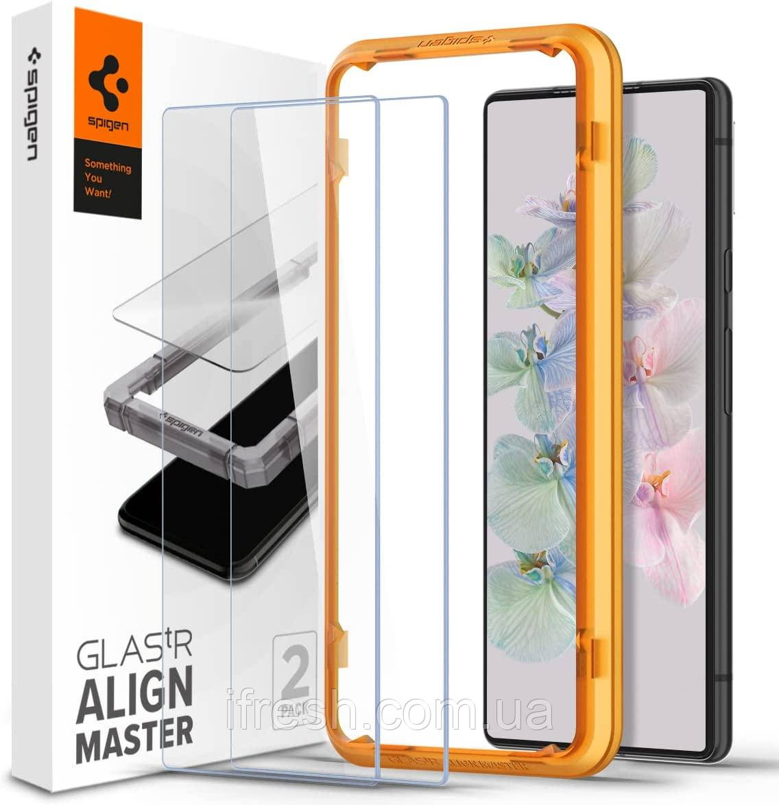 Захисне скло Spigen для Google Pixel 7 - ALIGNmaster (2 шт), Clear (AGL05199)