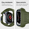 Чохол та ремінець Spigen Liquid Air Pro для Apple Watch 8/7 (45mm), Moss Green (ACS04408), фото 10