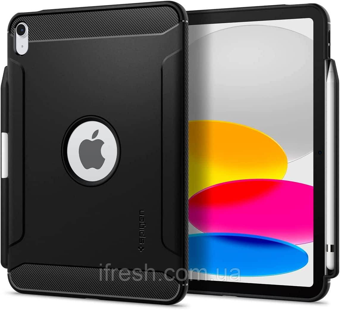 Чохол Spigen для iPad 10 (10.9") 2022 - Rugged Armor, Matte Black (ACS05552)