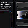 Захисне скло Spigen для iiPhone 14 Pro - (Антишпигун) GLAS.tR Slim ™ Privacy (AGL05223), фото 6