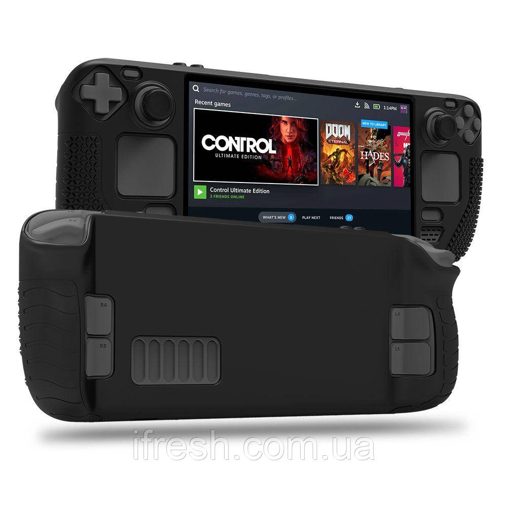 Чохол для Steam Deck TPU Carbon, Black, фото 1