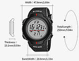 Чоловічі електронні годинники SYNOKE Спортивні Водонепроникні світлові багатофункціональні, фото 9