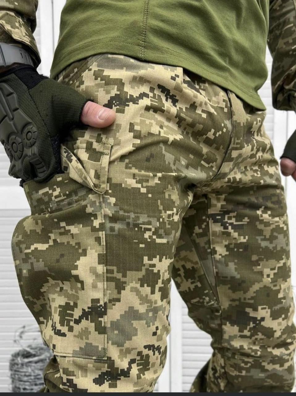Штани мм14 уставні піксель літні тактичні оригінал рип стоп - фото 1 - id-p1833892094
