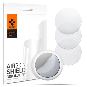 Матова гідрогелева плівка Spigen для Apple AirTag — AirSkin Shield, Прозора (AFL03151)