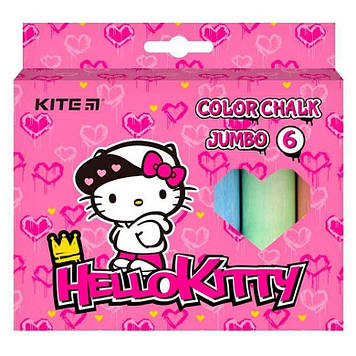 Крейда кольор. "Kite" №HK21-073 6кольор. Jumbo Hello Kitty(20)(60)