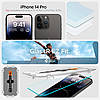 Захисне скло Spigen для iPhone 14 Pro - EZ FIT GLAS.tR (2 шт), Clear (AGL05214), фото 8