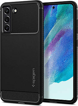 Чохол Spigen для Samsung Galaxy S21 FE - Rugged Armor, Matte Black (ACS03049)