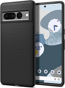 Чохол Spigen для Google Pixel 7 Pro - Liquid Air, Matte Black (ACS04723)