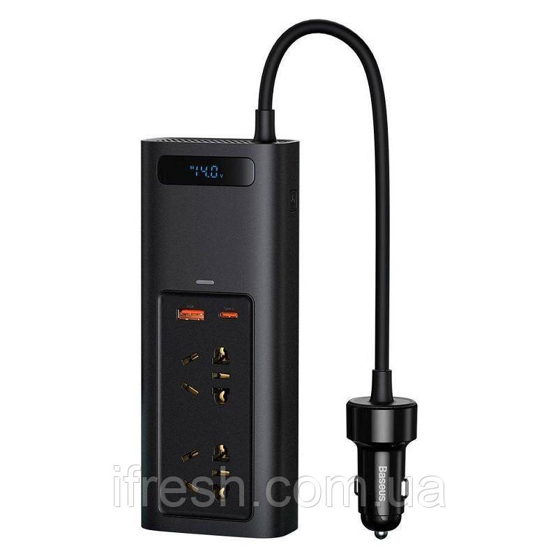 Автомобільний інвертор Baseus Inverter 150W, Black (CRNBQ-A01)