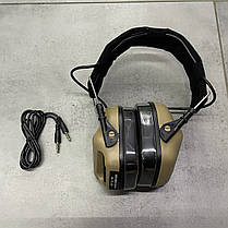 Навушники тактичні Earmor M31 Mod3, активні, NRR 22, колір – Койот, активні навушники військові (M31 MOD3 Койот), фото 6