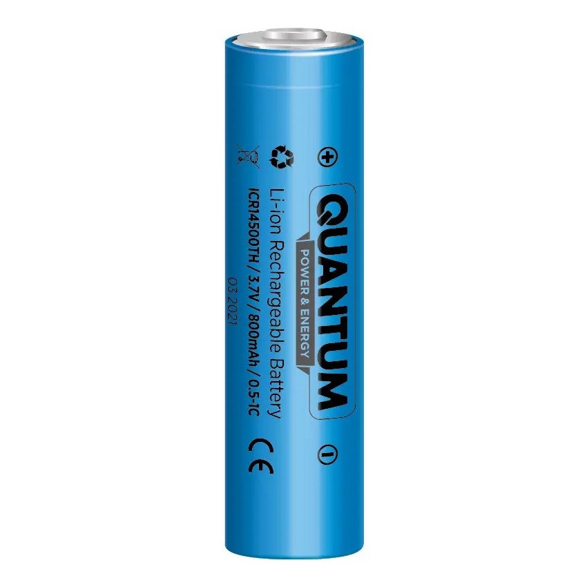 Акумулятор літій-іонний 14500 Quantum 800mAh 3.7V (без захисту)