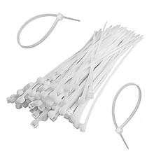 Стяжки кабельні Ремпласт 150х2.5 мм білі 100 шт