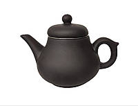 Чайник заварочный глиняный с ситечком, 350 мл, Черный
