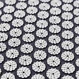 Набір для йоги 3в1 Килимок для йоги + Масажний килимок Аплікатор Кузнєцова + валик OSPORT Set 31 (n-0062) Чорно-сірий, фото 6