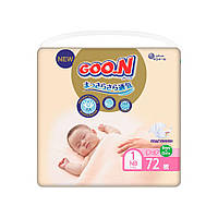 Подгузники для новорожденных до 5 кг GOO.N Premium Soft 863222 (1(NB), 72 шт, World-of-Toys