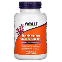 Now Foods, Berberine Glucose Support (90 капс.), берберин, антиоксидант