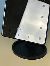 Дзеркало для макіяжу Magic Makeup Mirror з 22 LED-підсвічуванням, чорне, фото 2