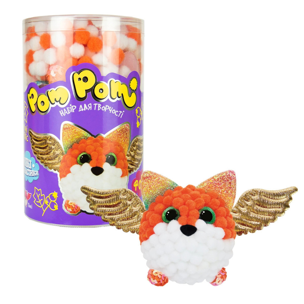 Дитячий набір для творчості Pom pom Фоксі Strateg 32017 (укр.), фото 1
