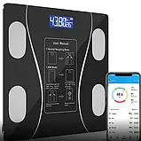Ваги підлогові розумні фітнес-ваги А-8003 Bluetooth блютуз до 180 кг Смарт ваги з застосунком, фото 2