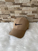 Бежевая кепка с лого Nike(Найк)