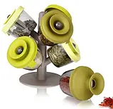 Органайзер набір дерево для спецій і приправ Spice Rack, фото 2