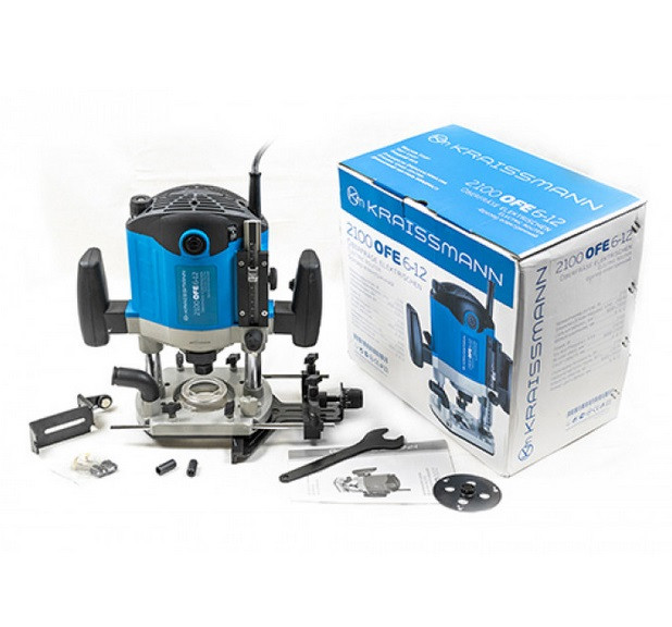 Фрезерна машина KRAISSMANN 2100 OFE 6-12 (2,1 кВт; плавний пуск; цанги 6, 8, 12 мм) Німеччина, фото 1
