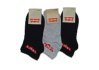 Спортивні Чоловічі шкарпетки Levi's Асорті синій, чорний, сірий