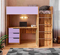 Дитяче ліжко-кімната горище Bed Room 3 корпус Тахо/фасади Сакура (ніжно-рожевий), фото 4