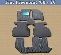 ЕВА коврики Fiat Freemont 2008-2020. EVA ковры Фиат Фримонт 3 ряда
